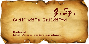 Gyöpös Szilárd névjegykártya